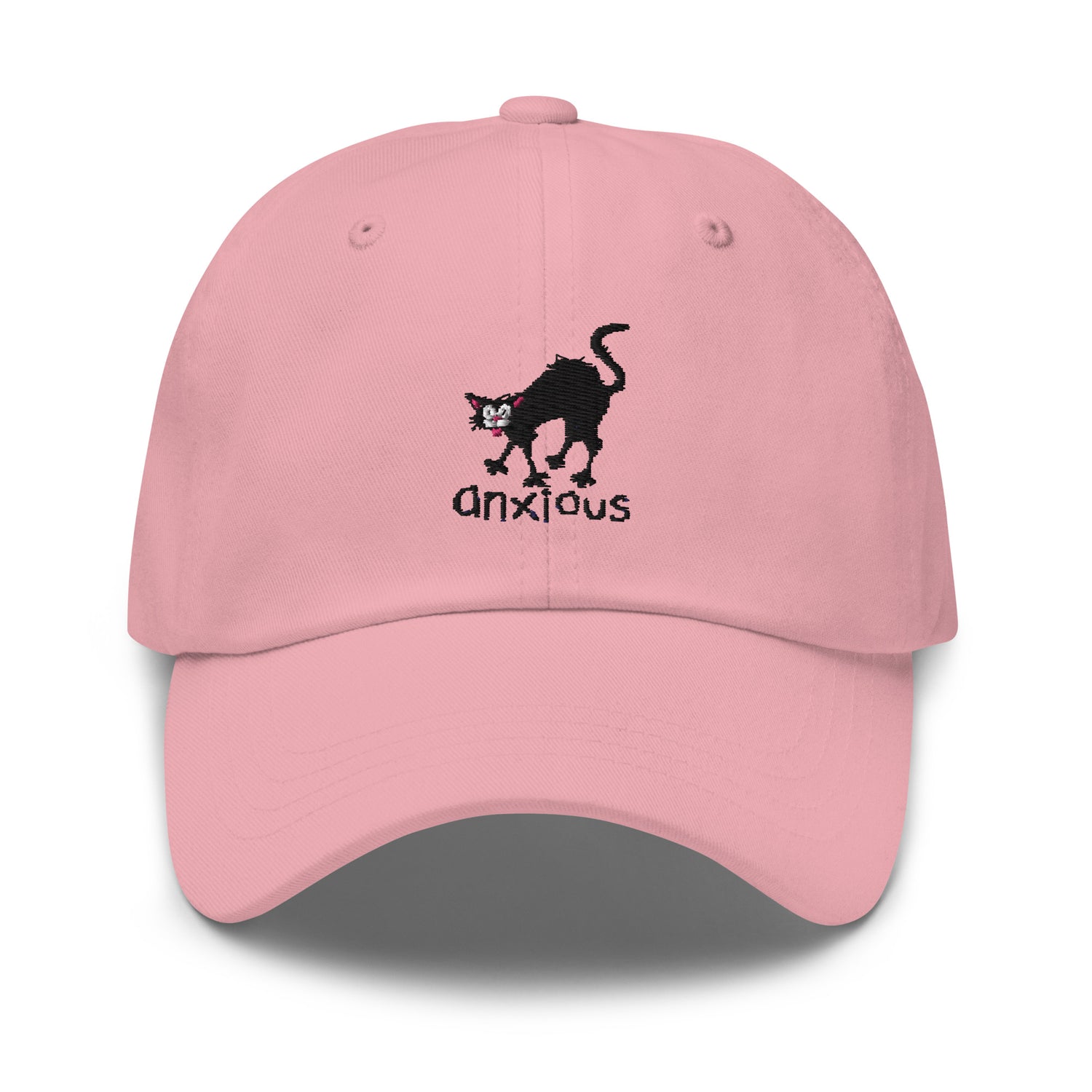 8 Bit Cat Dad Hat - Pink