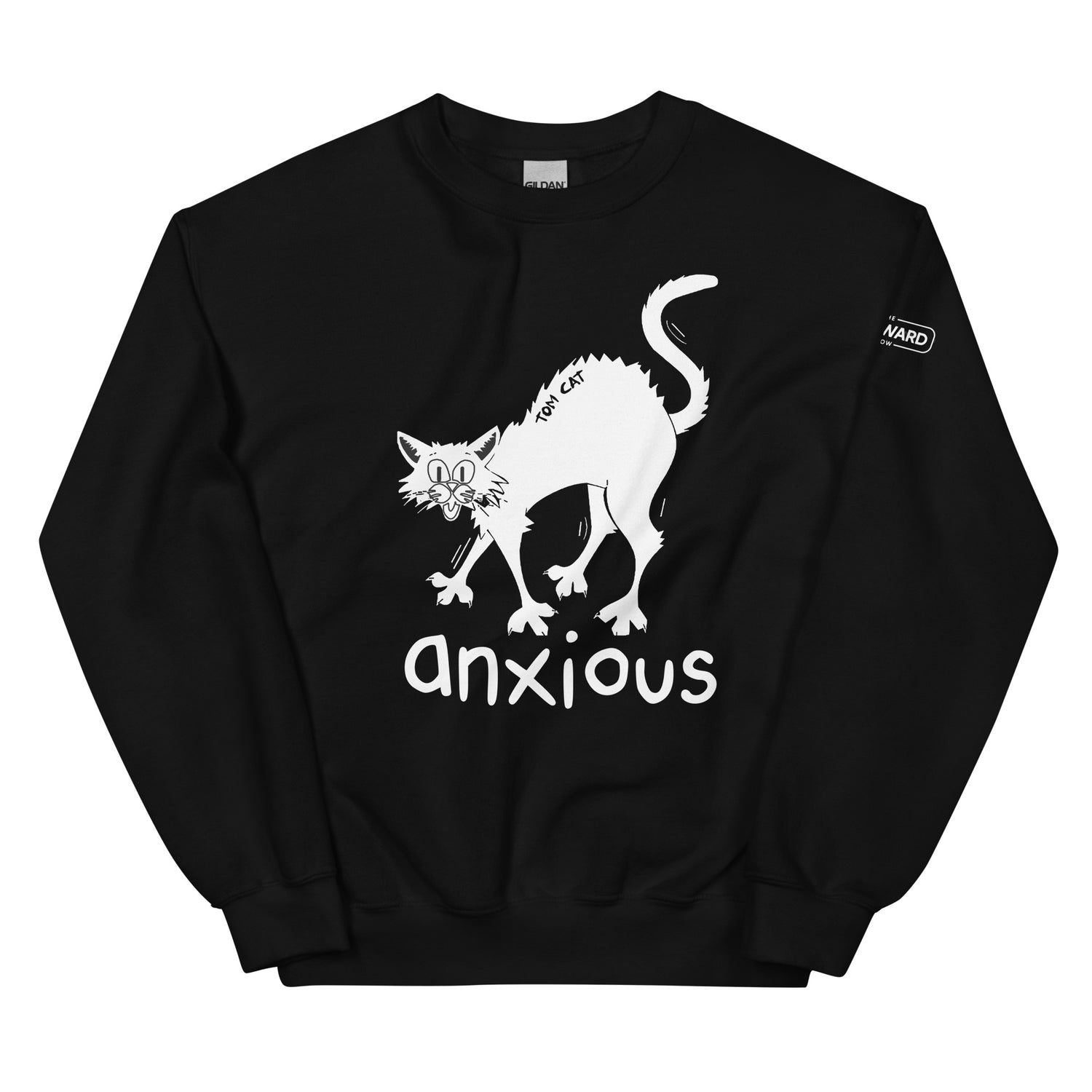 Tom Cat Anxious Sweatshirt - Black