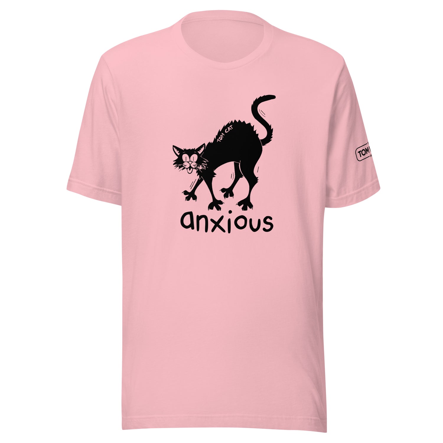 Anxious Tom Cat Tee - Pink